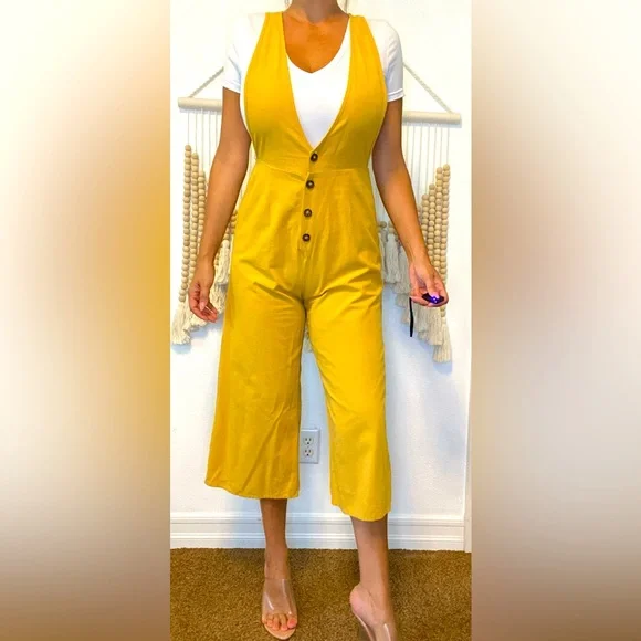Sienna sky jumpsuit yellow cheap